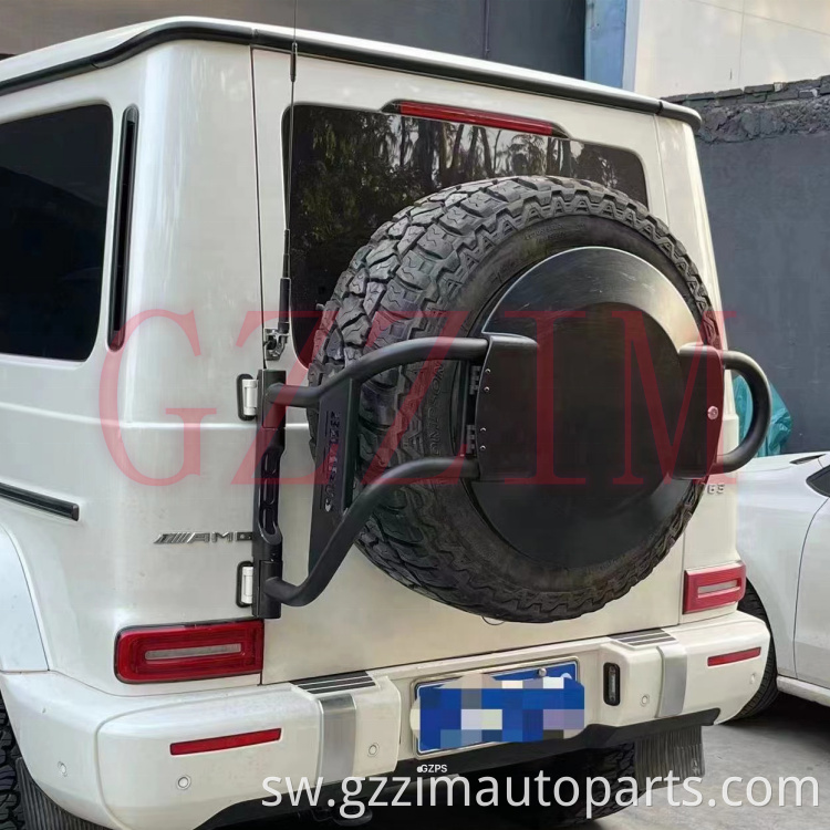 stainless spare wheel tire rack carrier cover for BRABUS